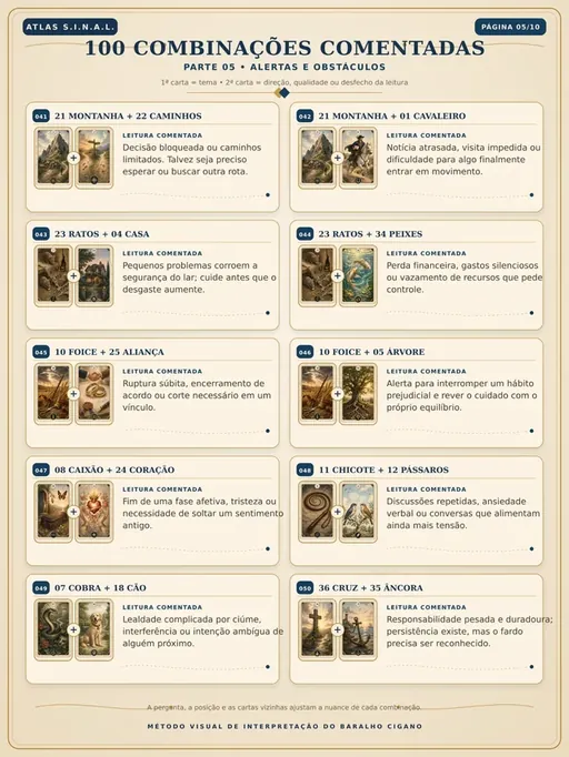 Página interna do Atlas S.I.N.A.L.: Parte 05 · Alertas e obstáculos